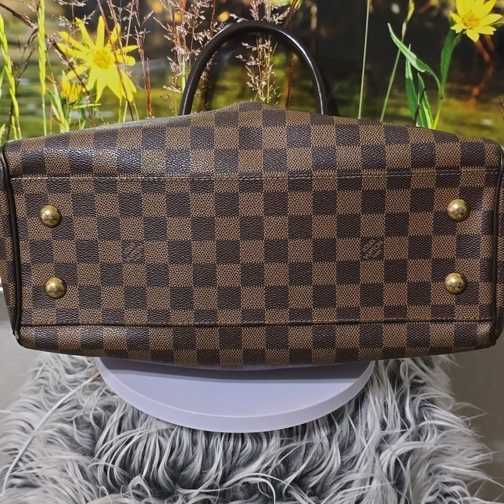 Louis Vuitton Trevi PM Damier Ebene Canvas Satchel Bag/W Crossbody Strap & COA - Picture 10 of 16